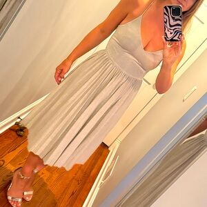 Silver Anthropologie dress, size 6